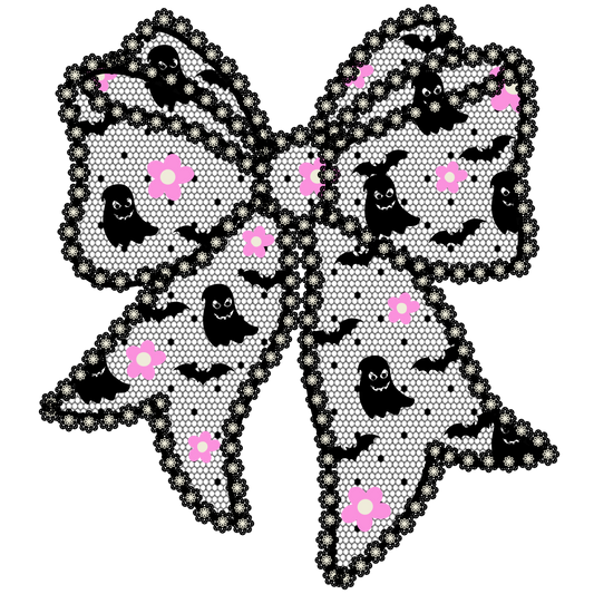 GHOST LACE BOW - DECAL