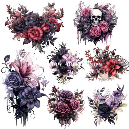 GOTHIC FLOWERS - FLAIR SHEET