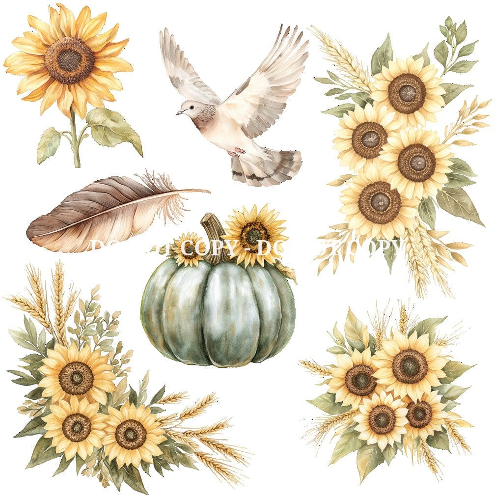 GRATEFUL FEAST FLORAL - FLAIR SHEET