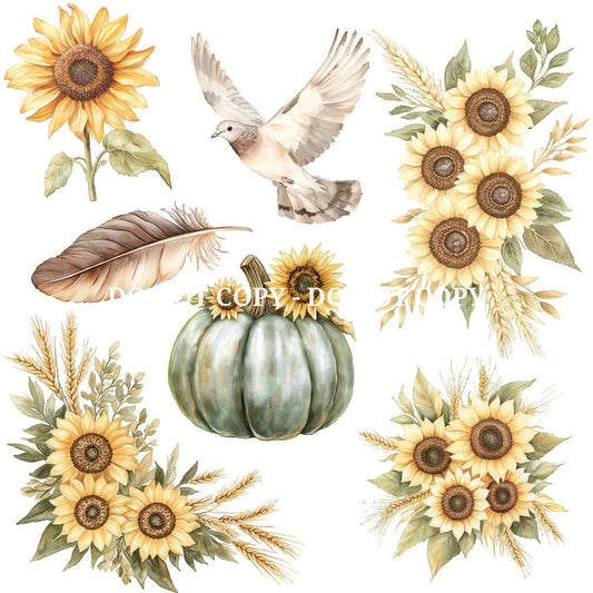 GRATEFUL FEAST FLORAL - FLAIR SHEET