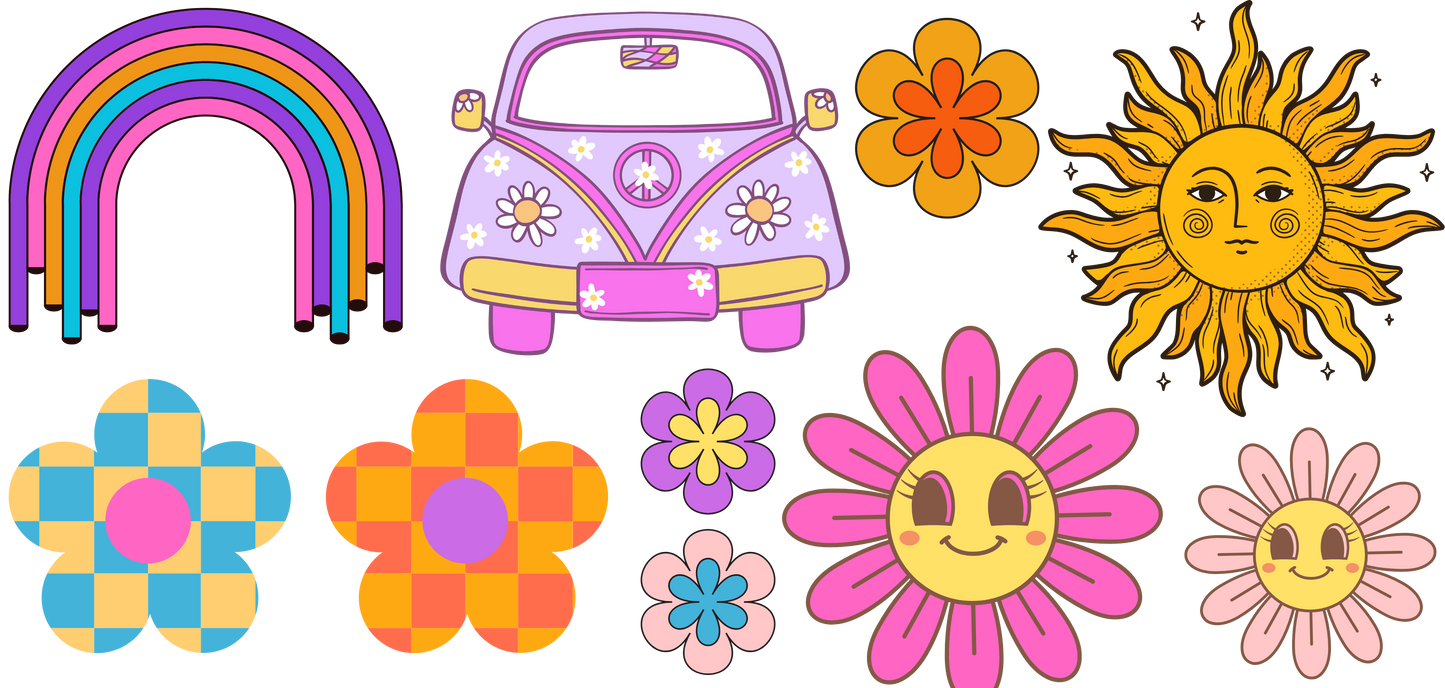 GROOVY RETRO - MINI FLAIR SHEET