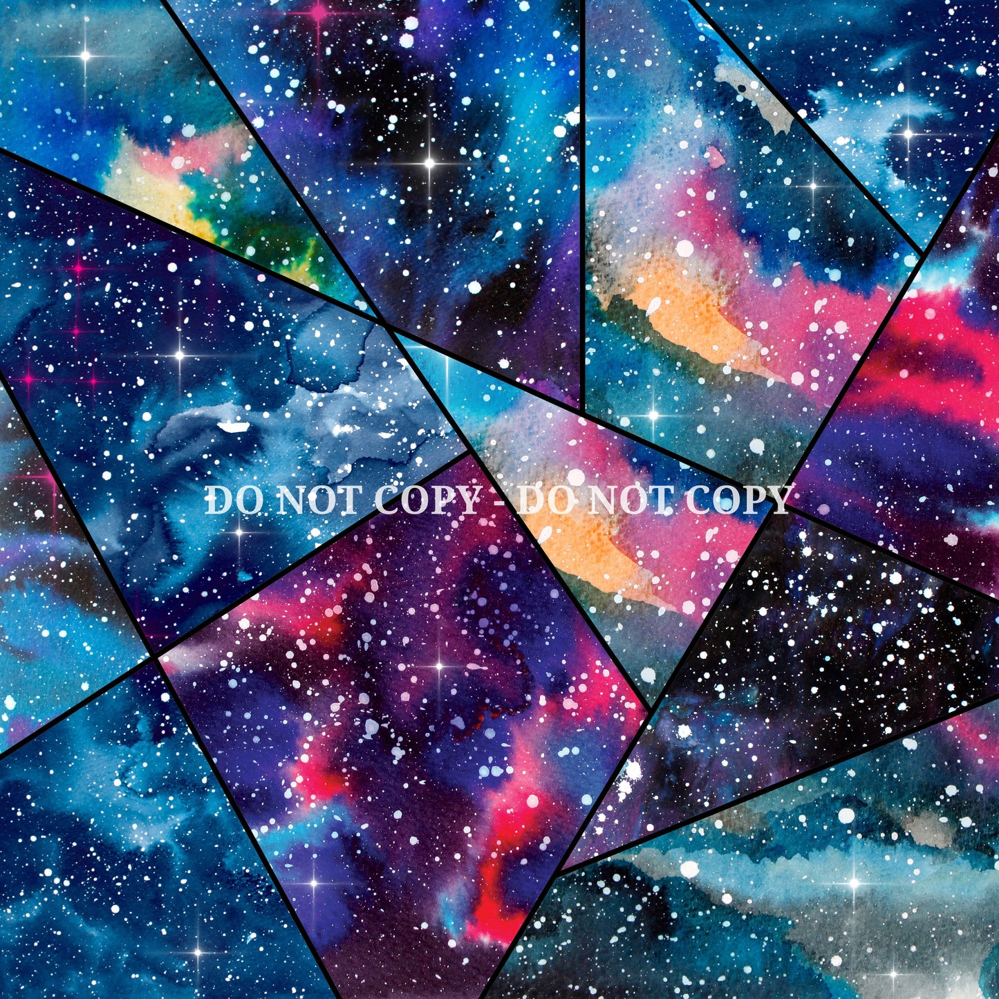 GEOMETRIC GALAXY PATTERN VINYL - MULTIPLE VARIATIONS