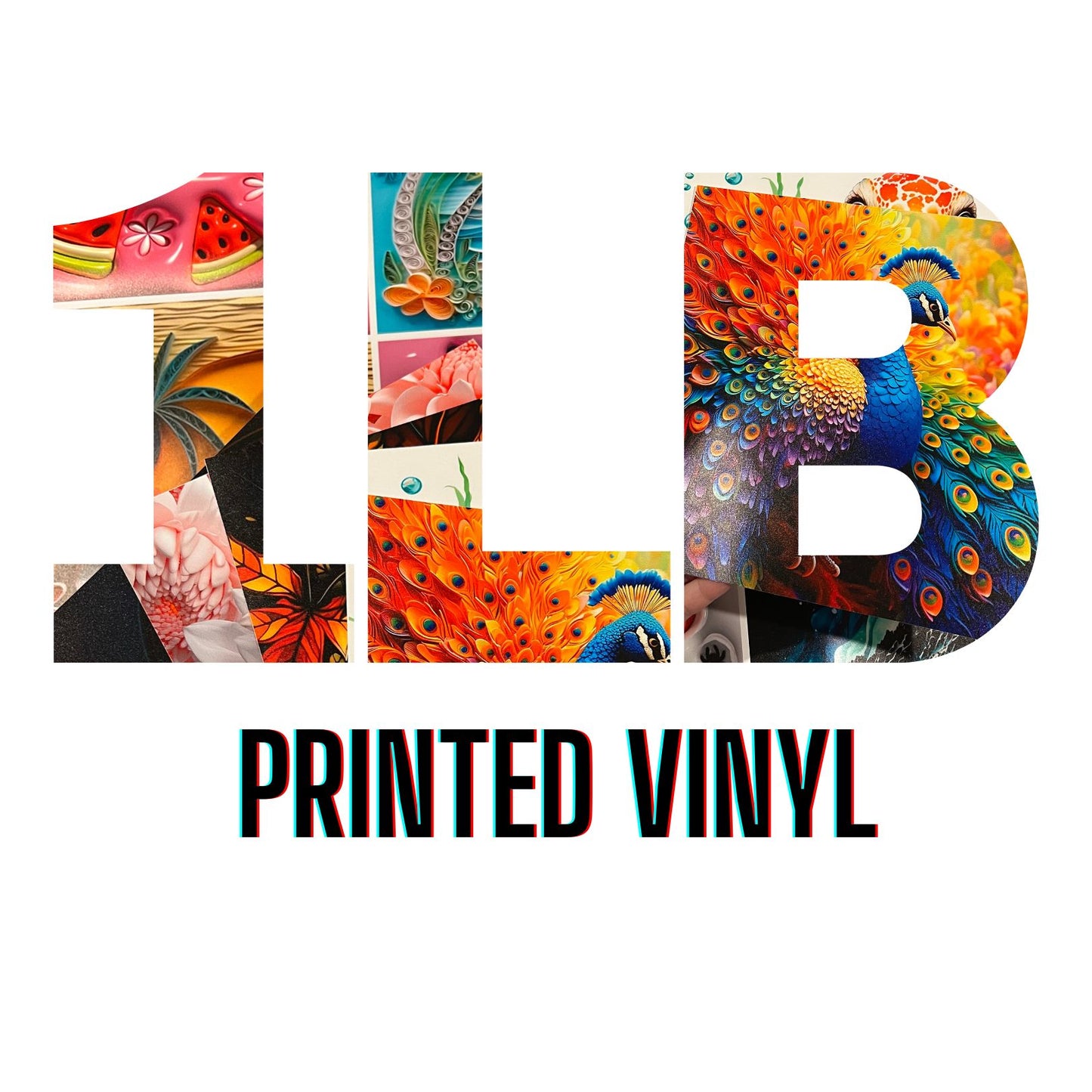 1 LB OF PRINTED VINYL