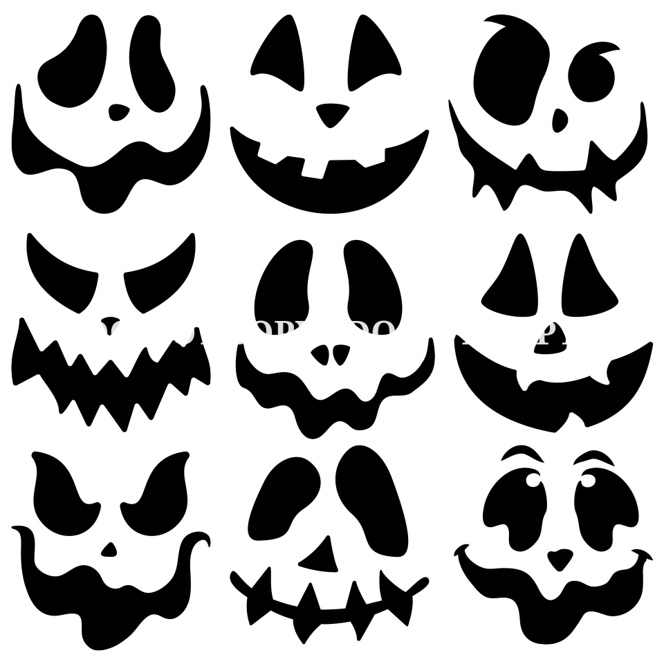 HALLOWEEN FACES FLAIR SHEET