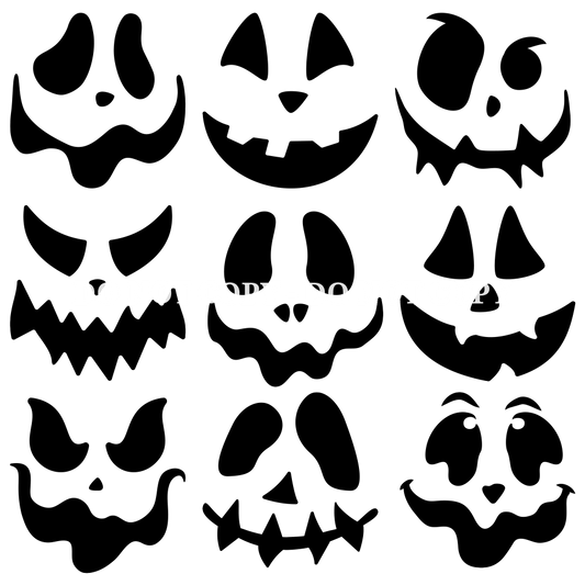 HALLOWEEN FACES FLAIR SHEET