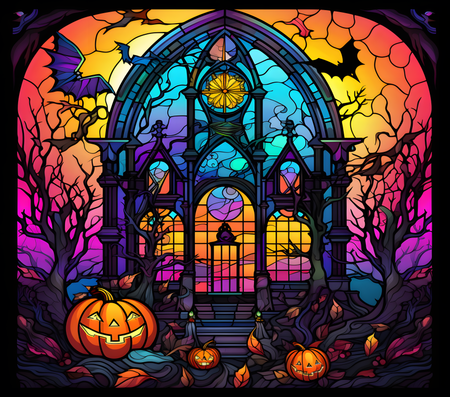 HALLOWEEN STAINED GLASS 10