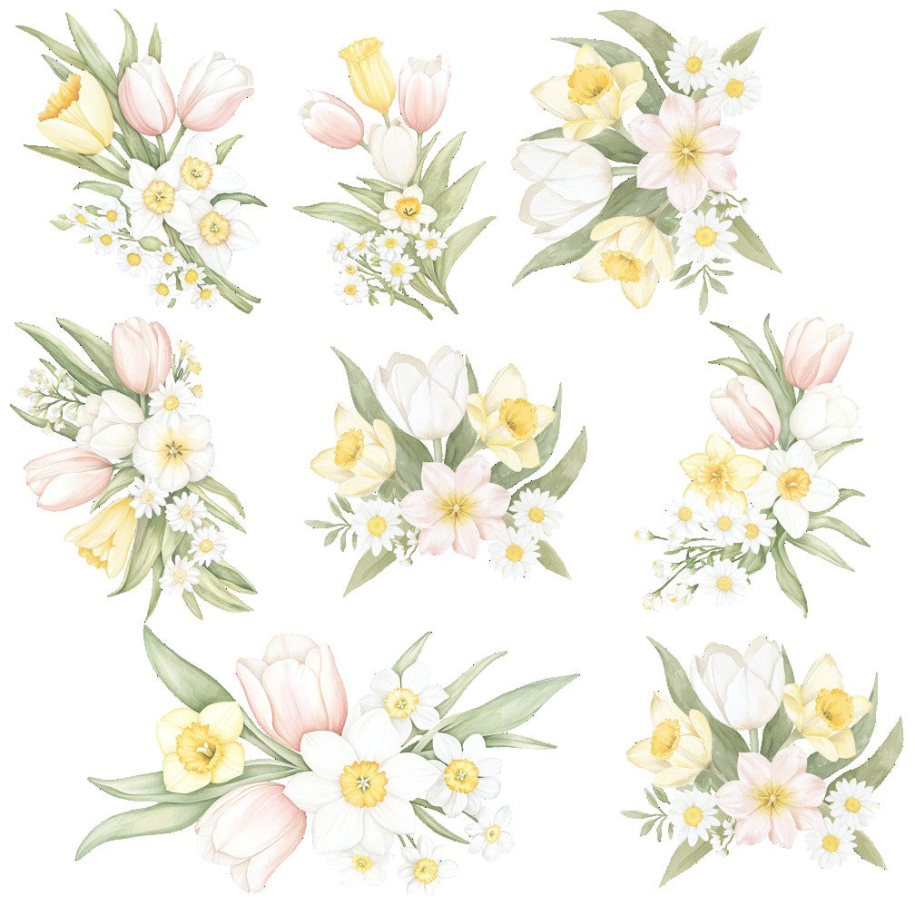 HAPPY EASTER FLORAL - FLAIR SHEET