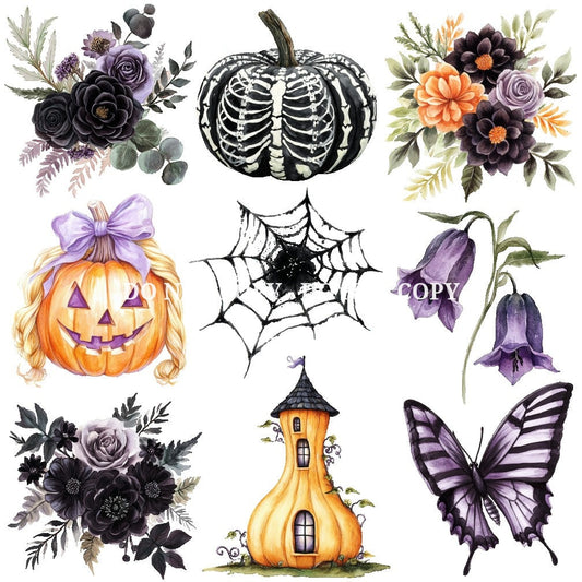 HAUNTED RAPUNZEL FLORAL  - FLAIR SHEET