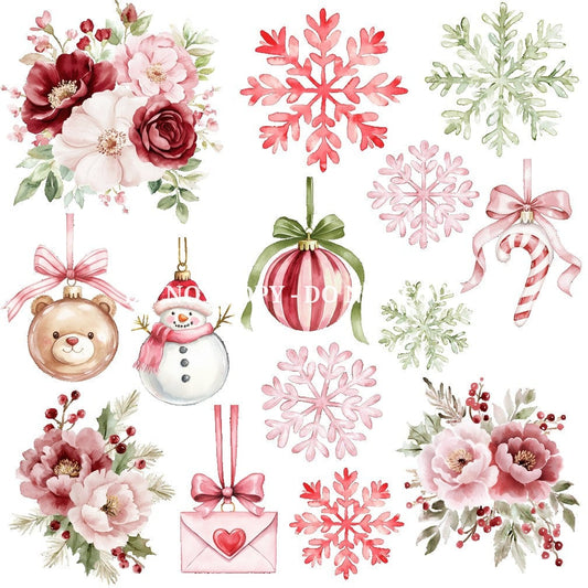 HOLIDAY EMBRACE FLORAL - FLAIR SHEET