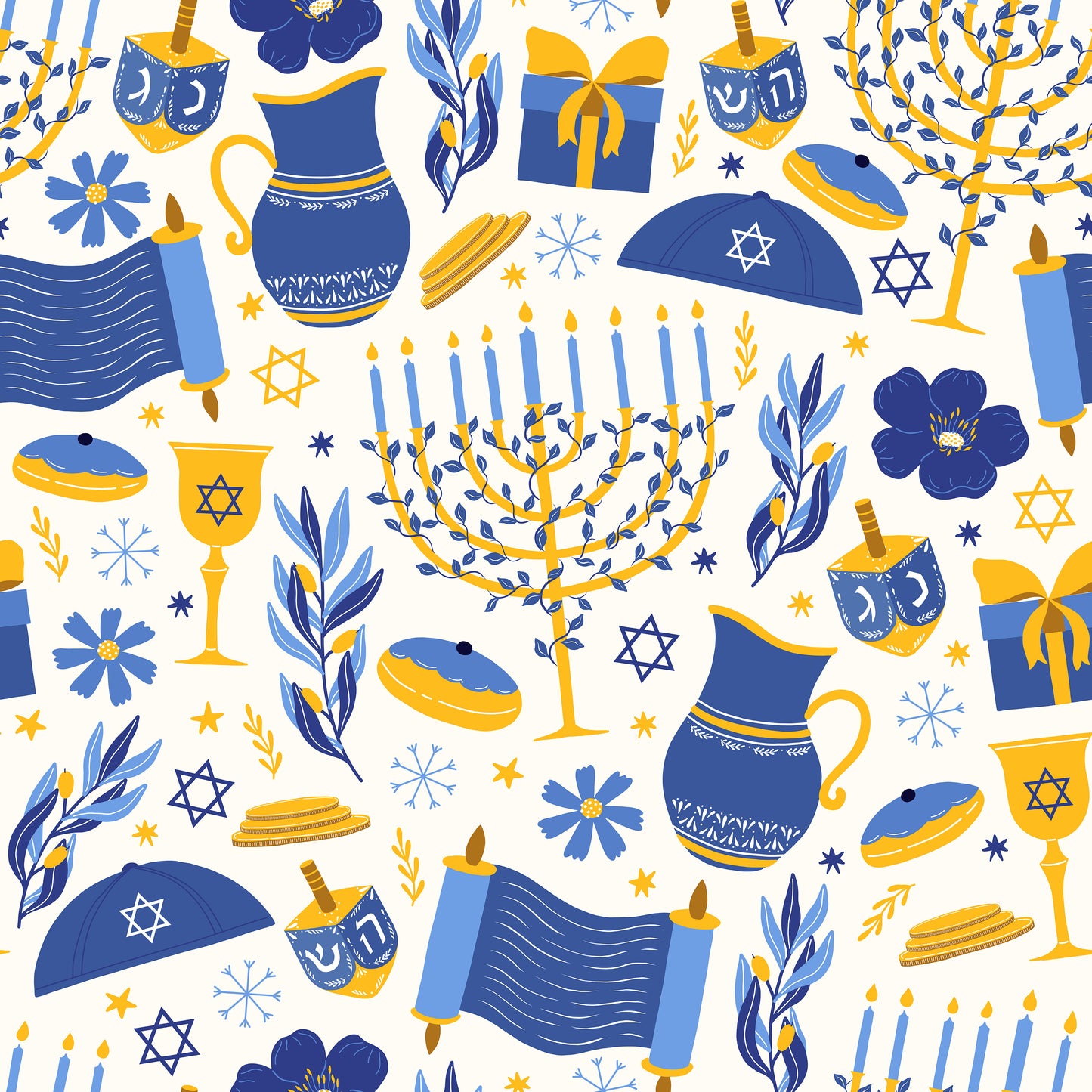 HANUKKAH BLUE AND YELLOW VINYL - MULTIPLE VARIATIONS