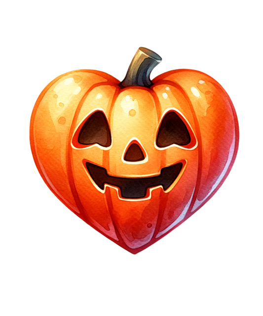HEART PUMPKIN - DECAL