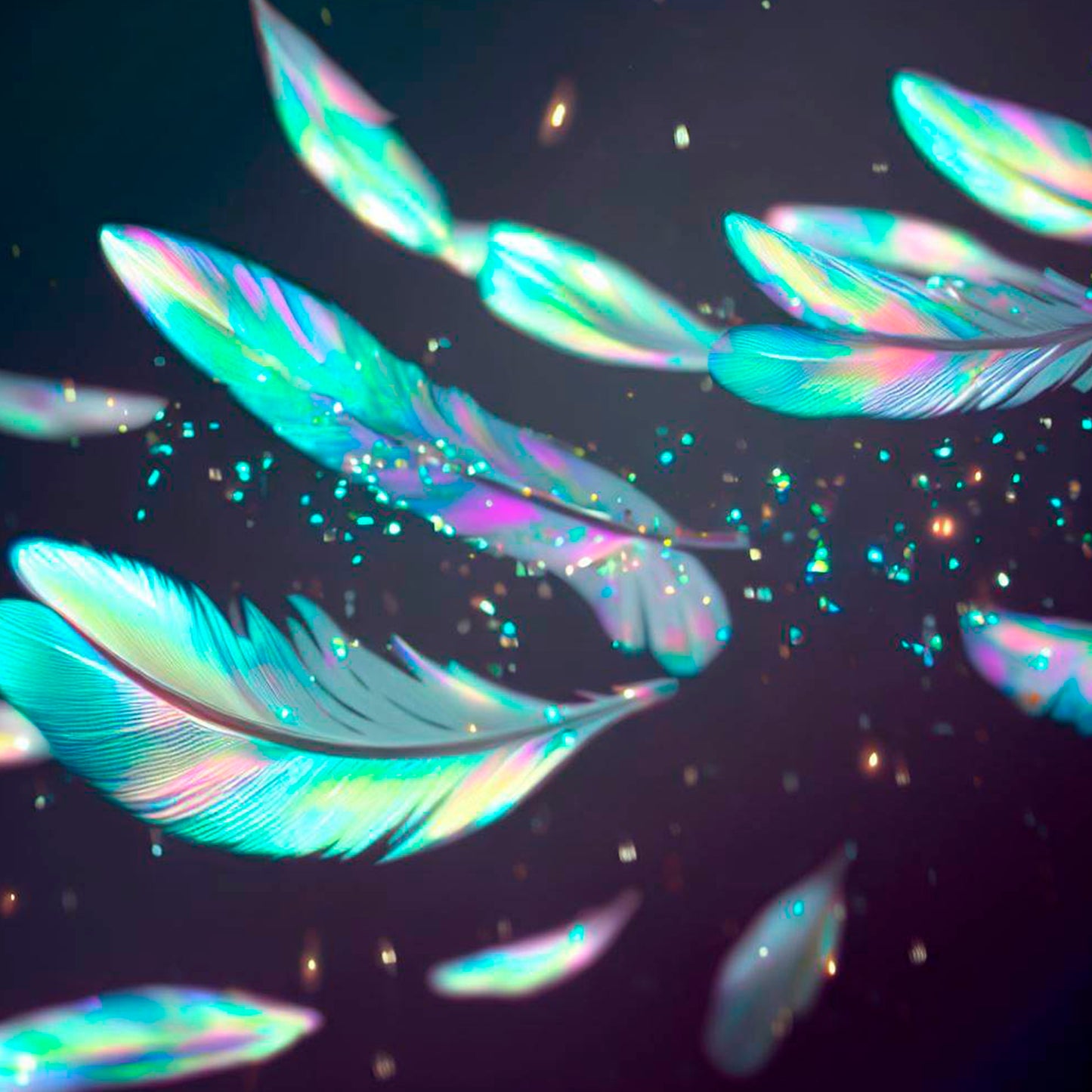 HOLOGRAPHIC FEATHERS 10