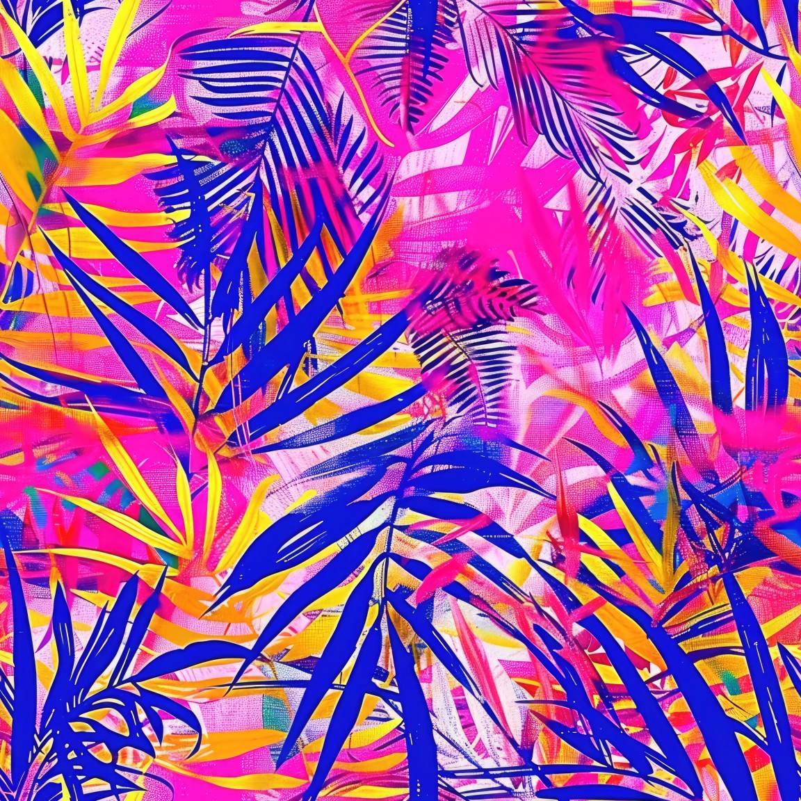 HOT PINK TROPICAL VINYL - MULTIPLE VARIATIONS