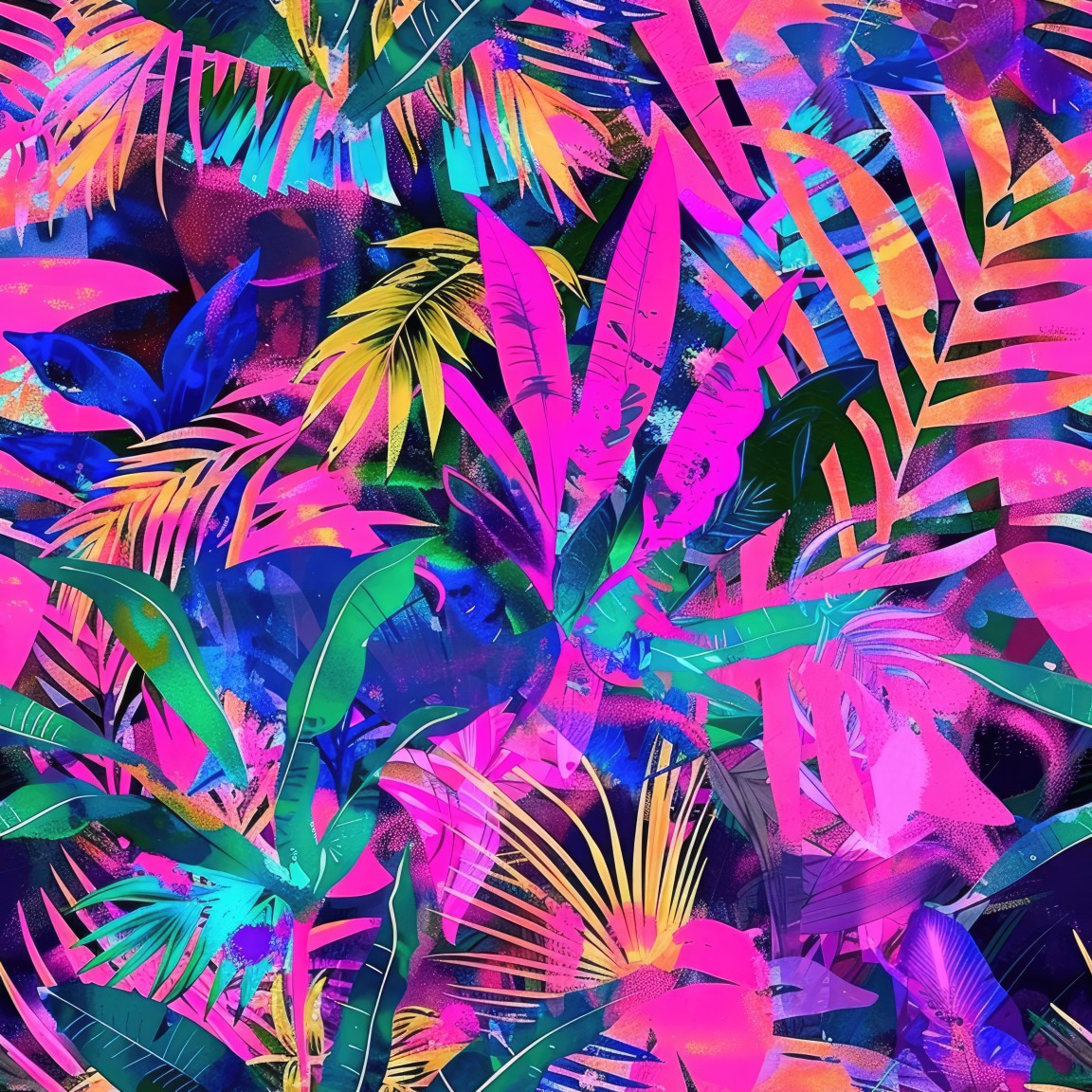 HOT PINK TROPICAL VINYL - MULTIPLE VARIATIONS