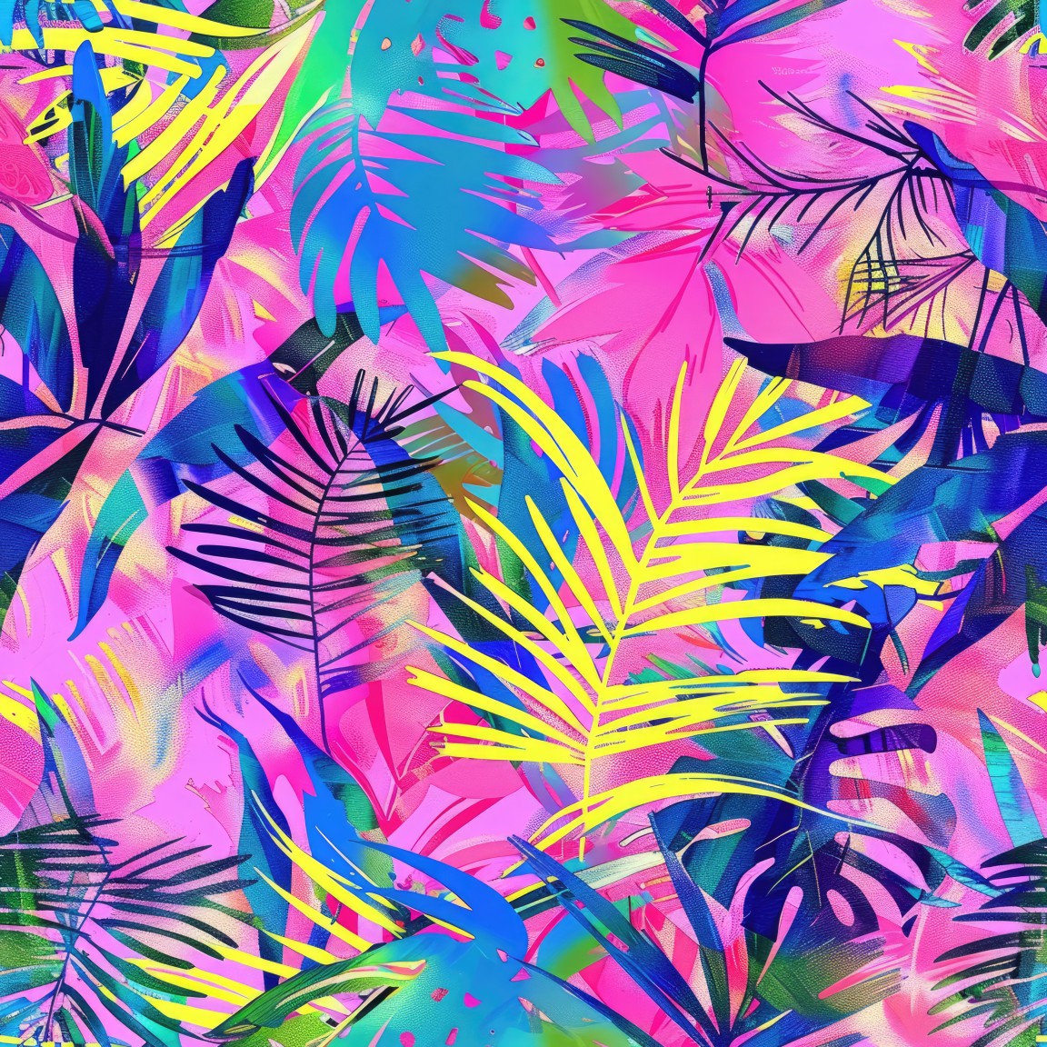 HOT PINK TROPICAL VINYL - MULTIPLE VARIATIONS
