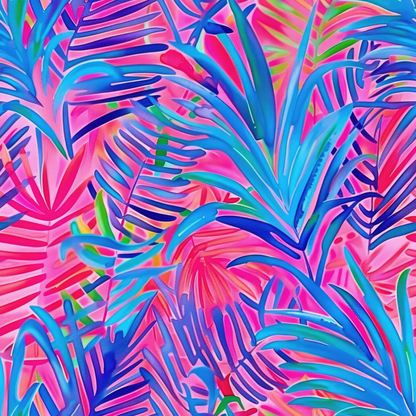 HOT PINK TROPICAL VINYL - MULTIPLE VARIATIONS