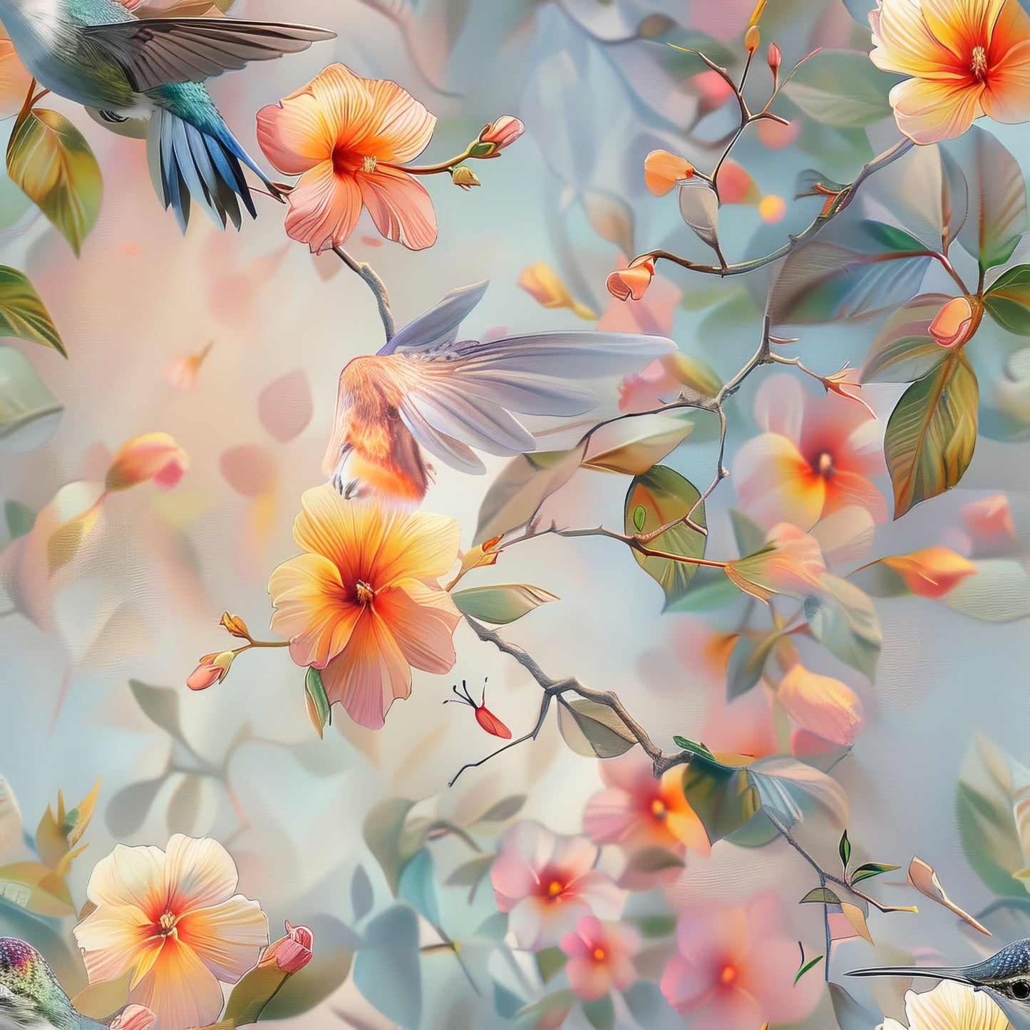 WATERCOLOR HUMMINGBIRD - MULTIPLE VARIATIONS