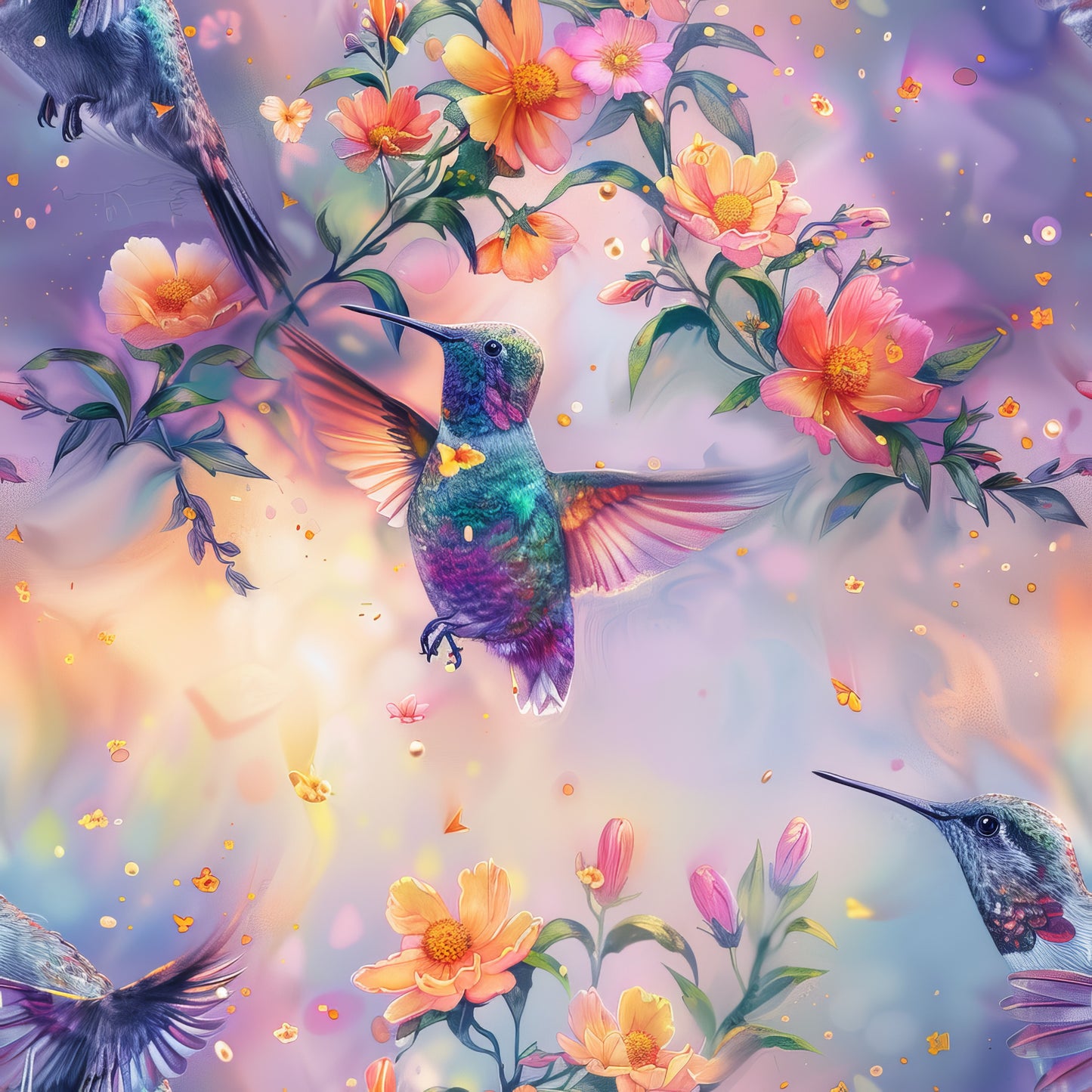 WATERCOLOR HUMMINGBIRD - MULTIPLE VARIATIONS