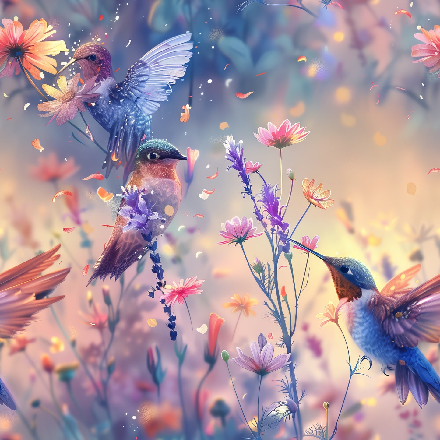 WATERCOLOR HUMMINGBIRD - MULTIPLE VARIATIONS