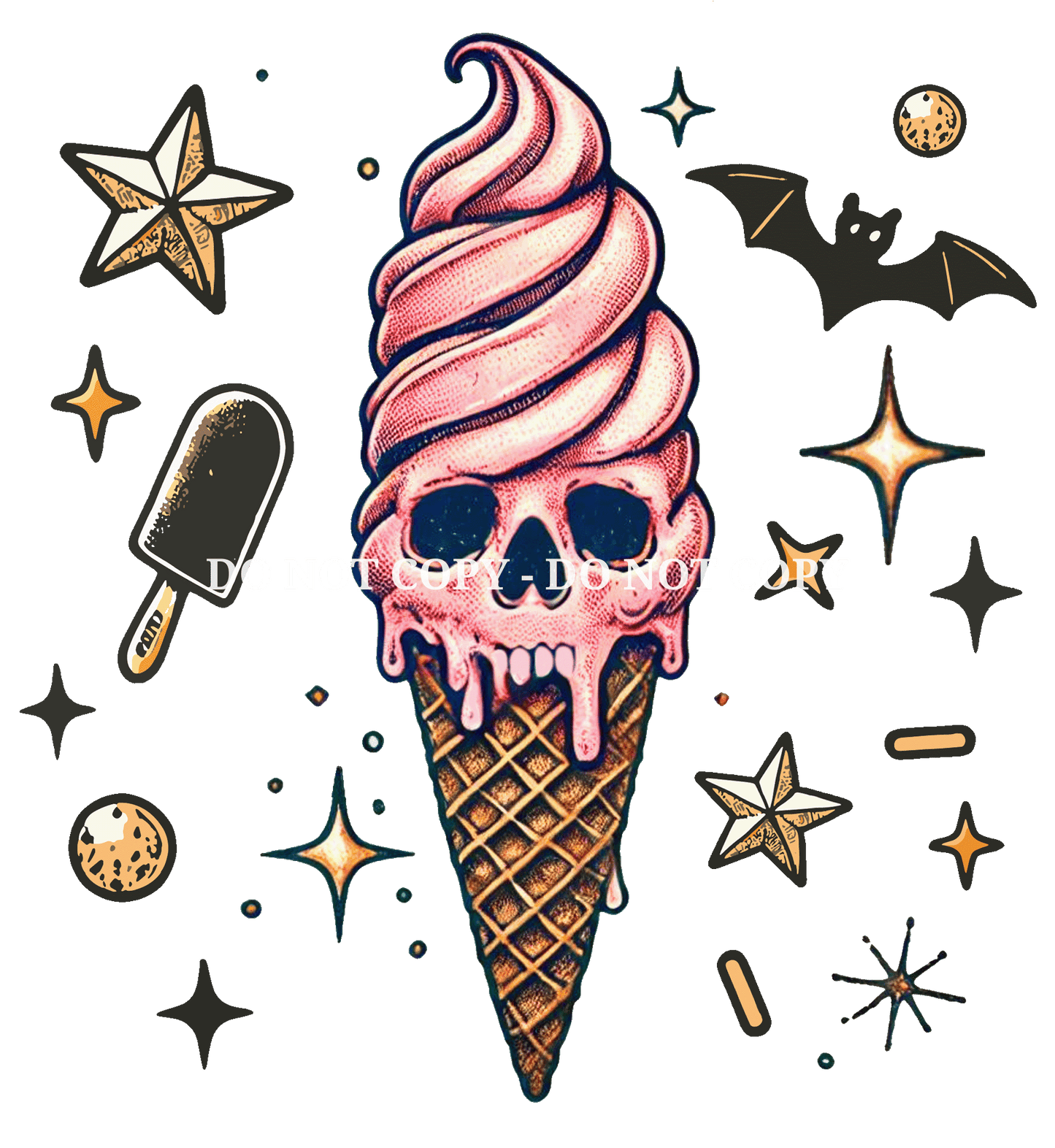 ICE CREAM MELTING - DECAL