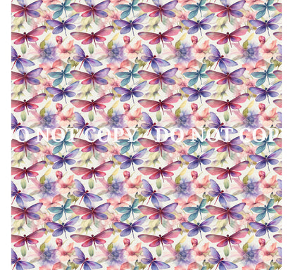 WATERCOLOR DRAGONFLY VINYL - MULTIPLE VARIATIONS