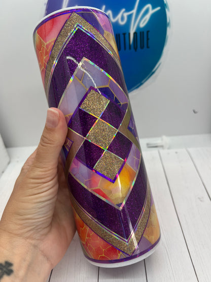 Orange and purple honeybomb - Template Tumbler