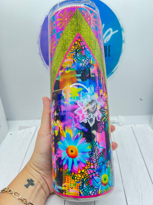 Crazy Daisy Template Tumbler