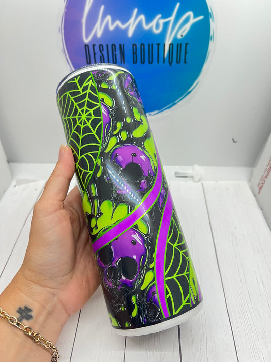 Melting Skulls Template Tumbler