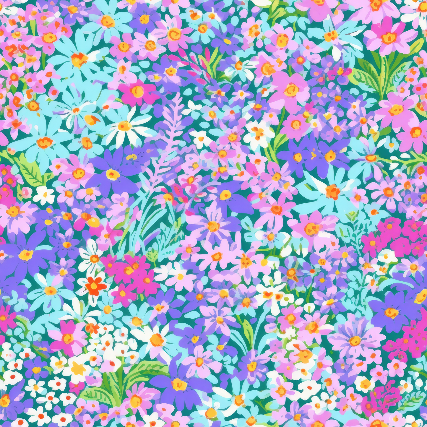 PREPPY FLORAL PATTERN VINYL -  MULTIPLE VARIATIONS