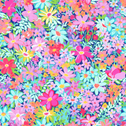 PREPPY FLORAL PATTERN VINYL -  MULTIPLE VARIATIONS