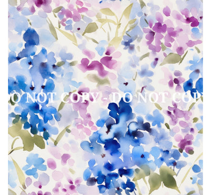 HYDRANGEAS PATTERN VINYL - MULTIPLE VARIATIONS