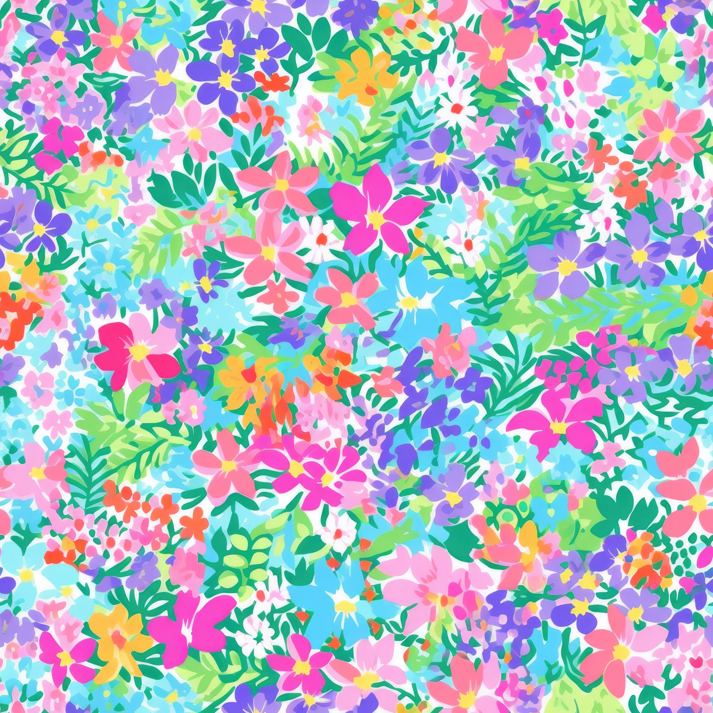 PREPPY FLORAL PATTERN VINYL -  MULTIPLE VARIATIONS