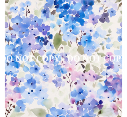 HYDRANGEAS PATTERN VINYL - MULTIPLE VARIATIONS