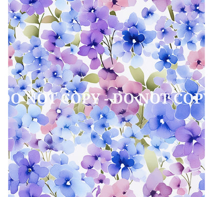 HYDRANGEAS PATTERN VINYL - MULTIPLE VARIATIONS