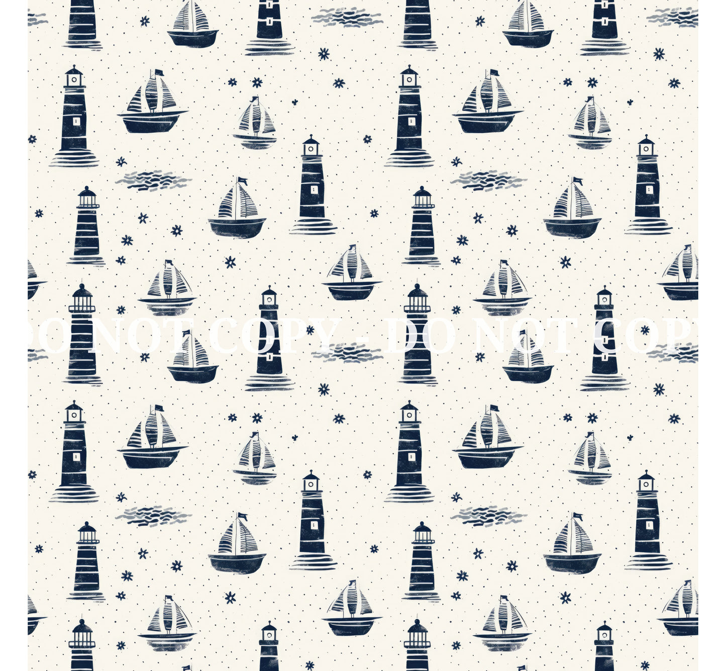 NAUTICAL PATTERN VINYL -  MULTIPLE VARIATIONS