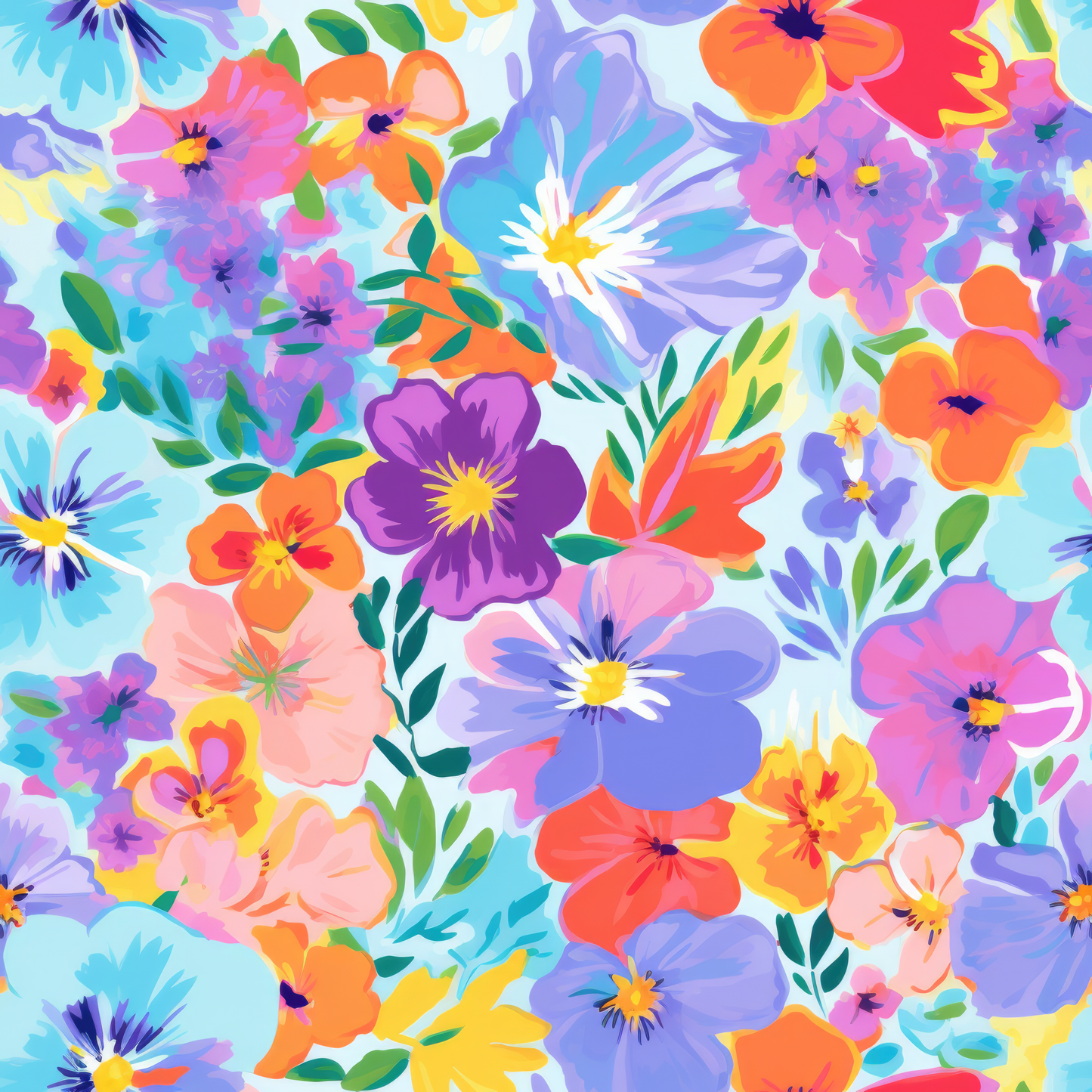 PREPPY FLORAL PATTERN VINYL -  MULTIPLE VARIATIONS