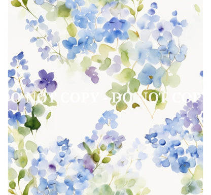 HYDRANGEAS PATTERN VINYL - MULTIPLE VARIATIONS