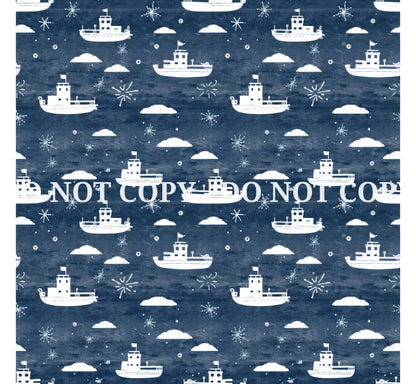 NAUTICAL PATTERN VINYL -  MULTIPLE VARIATIONS