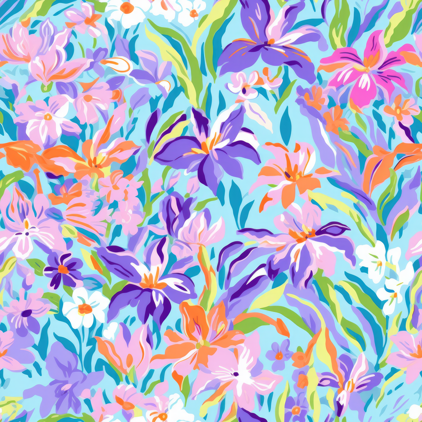 PREPPY FLORAL PATTERN VINYL -  MULTIPLE VARIATIONS