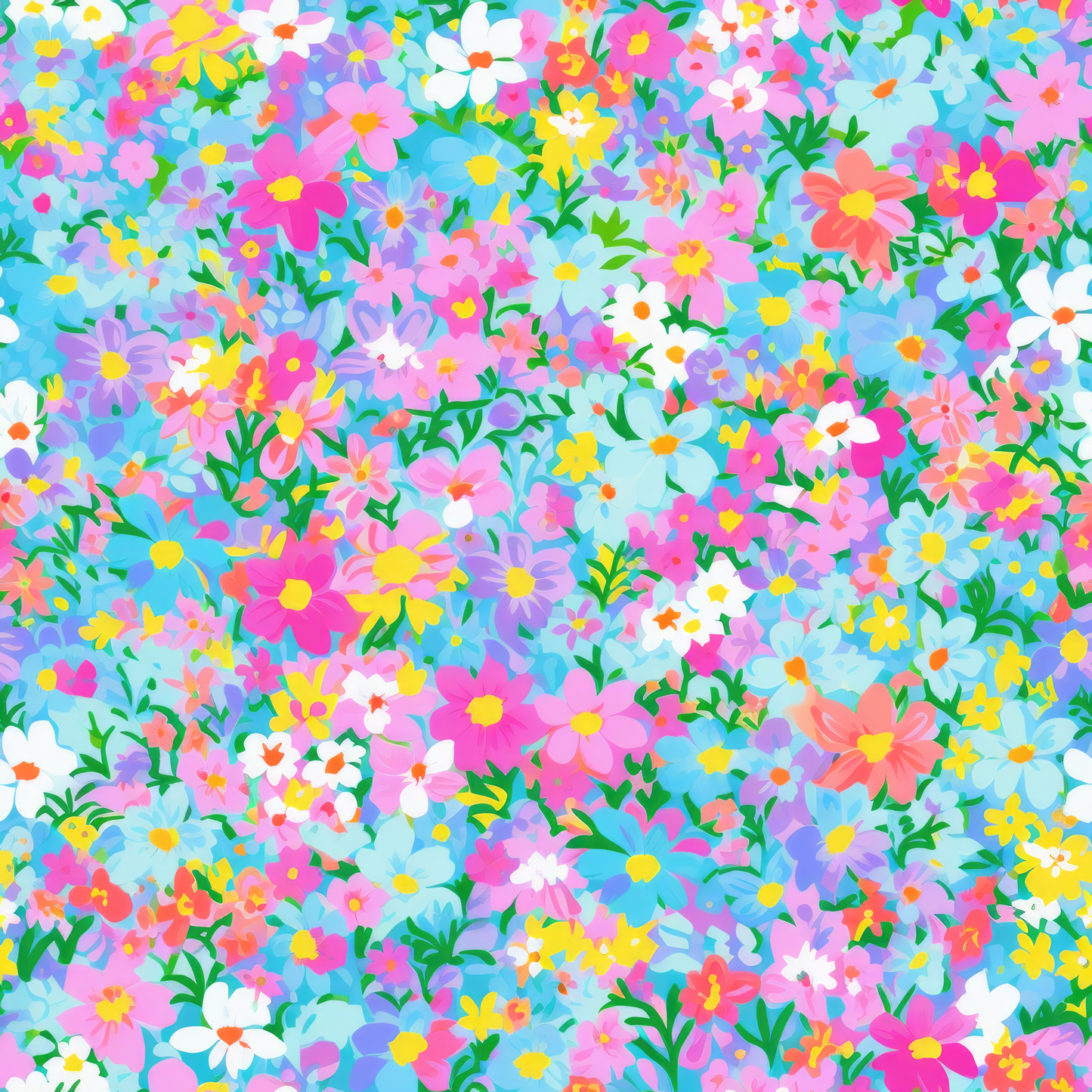 PREPPY FLORAL PATTERN VINYL -  MULTIPLE VARIATIONS