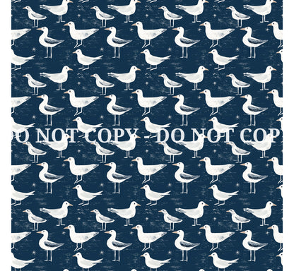 NAUTICAL PATTERN VINYL -  MULTIPLE VARIATIONS