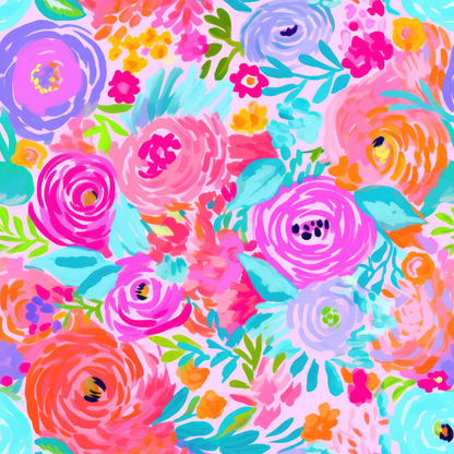 PREPPY FLORAL PATTERN VINYL -  MULTIPLE VARIATIONS