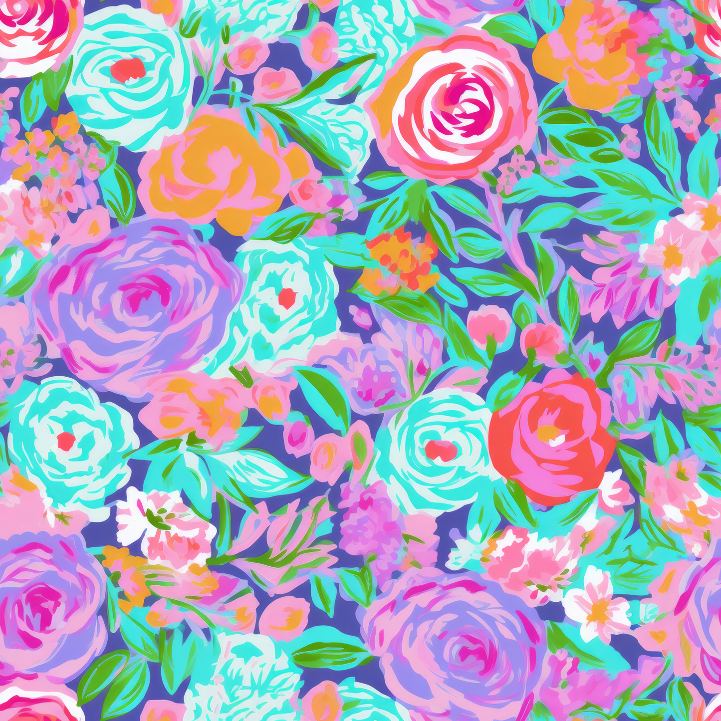 PREPPY FLORAL PATTERN VINYL -  MULTIPLE VARIATIONS