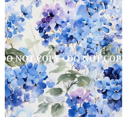 HYDRANGEAS PATTERN VINYL - MULTIPLE VARIATIONS