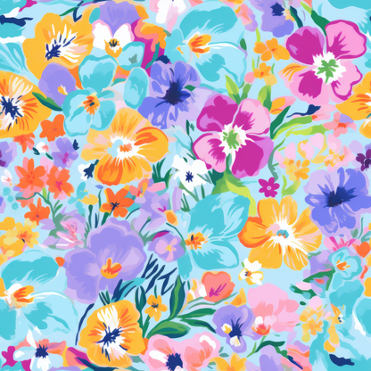 PREPPY FLORAL PATTERN VINYL -  MULTIPLE VARIATIONS