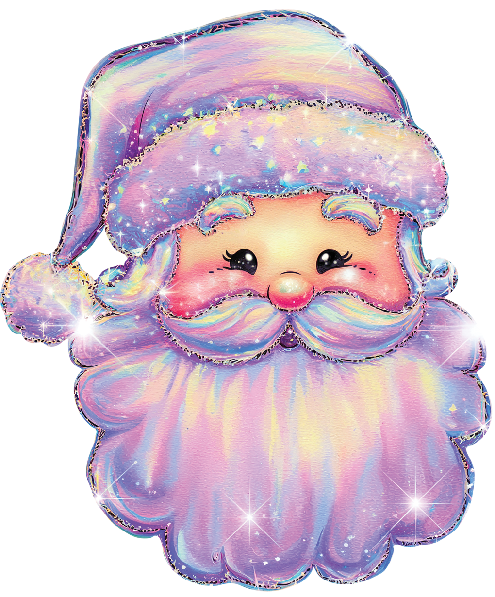 IRIDESCENT SANTA - DECAL