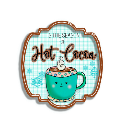 HOT COCOA VINYL/DECAL - MULTIPLE VARIATIONS - PINE AND FEATHERS DESIGNS