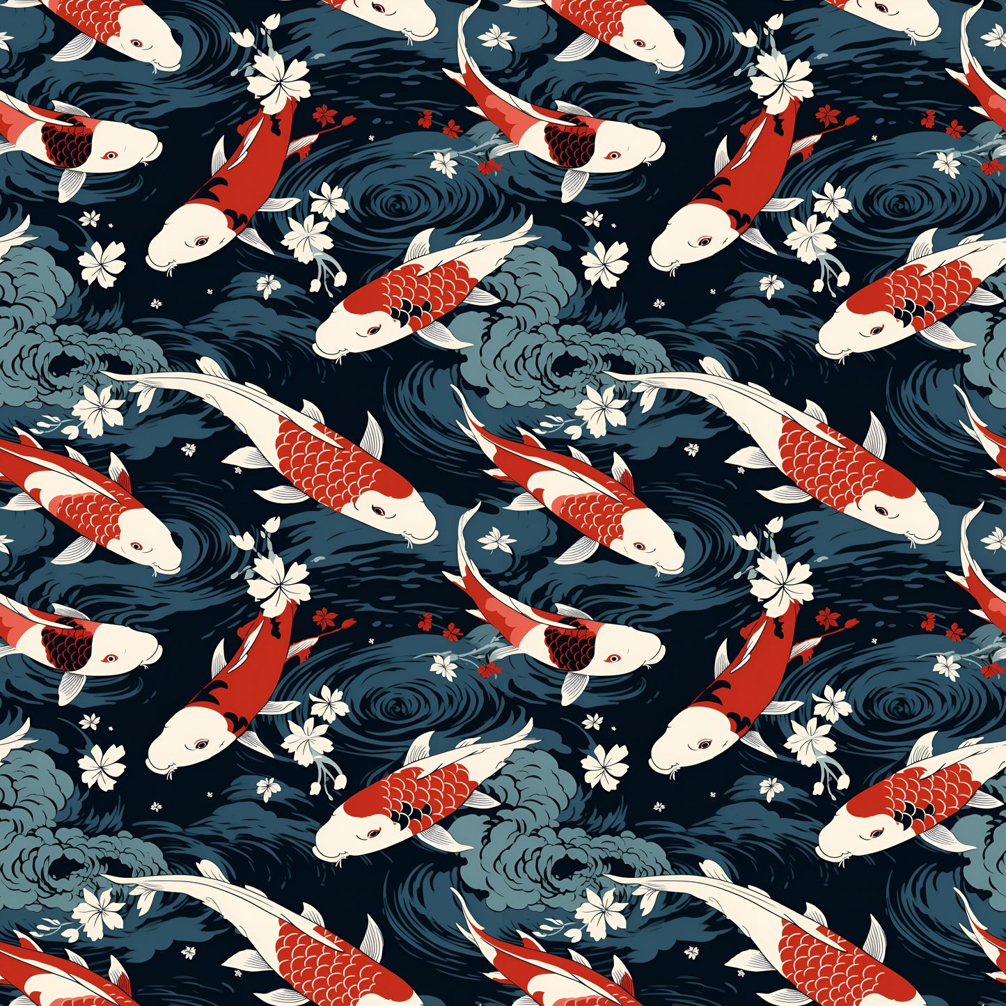 KOI PATTERN VINYL - MULTIPLE VARIATIONS