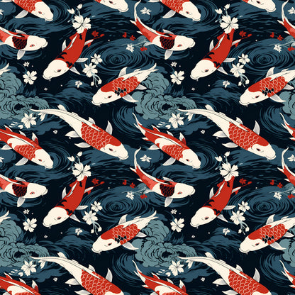 KOI PATTERN VINYL - MULTIPLE VARIATIONS