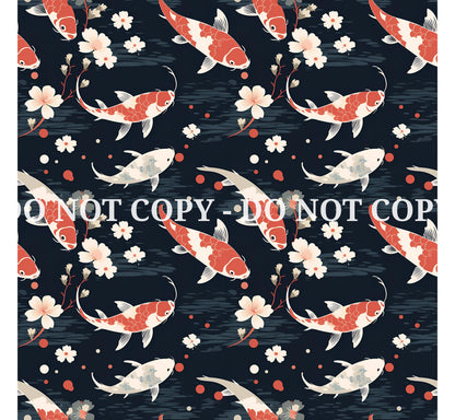 KOI PATTERN VINYL - MULTIPLE VARIATIONS